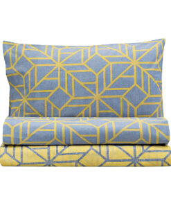 Σετ παπλωματοθήκη υπέρδιπλη Sharon Art 1961 230x250 Γκρι,Κίτρινο Beauty Home-2